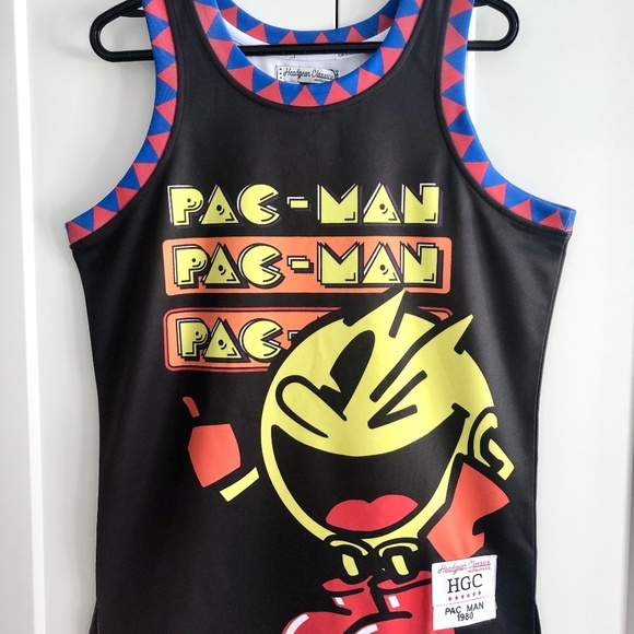 Pac-Man, Video Game, Headgear Classics, Premium, Basketball Jersey, New, No Tags - Picture 1 of 10